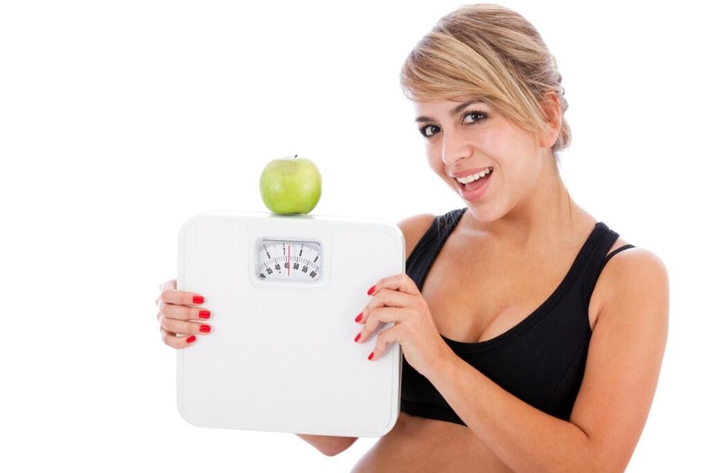 μήλο για απώλεια βάρους σε μια τεμπέλης δίαιτα